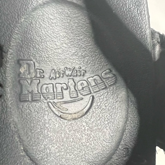 Dr. Martens Voss Black Hydro Leather Platform Sandals Shoes Open Toe Size 7 - Picture 7 of 12